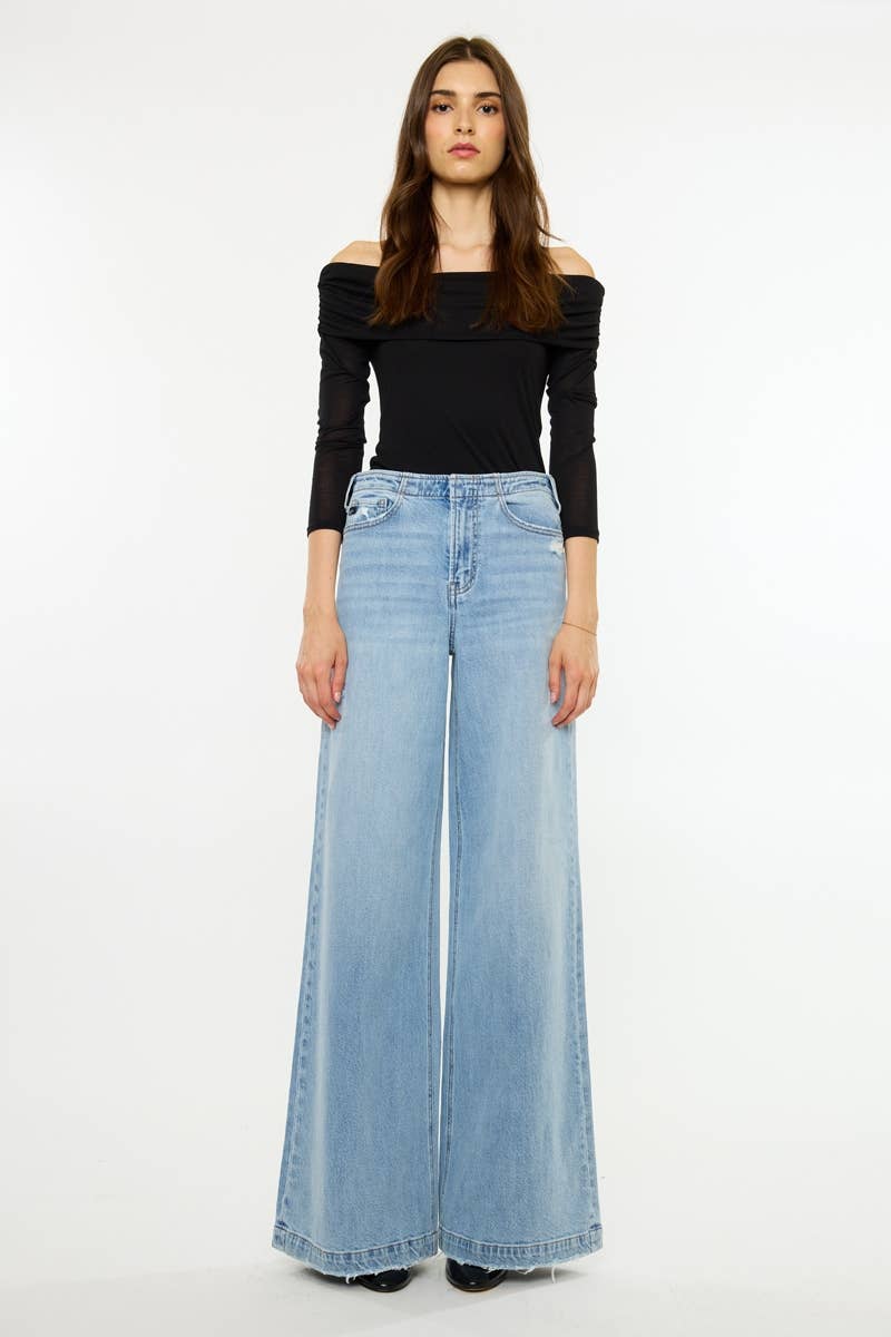 (PRE-ORDER) HIGH RISE SUPER WIDE TROUSER MEDIUM LIGHT