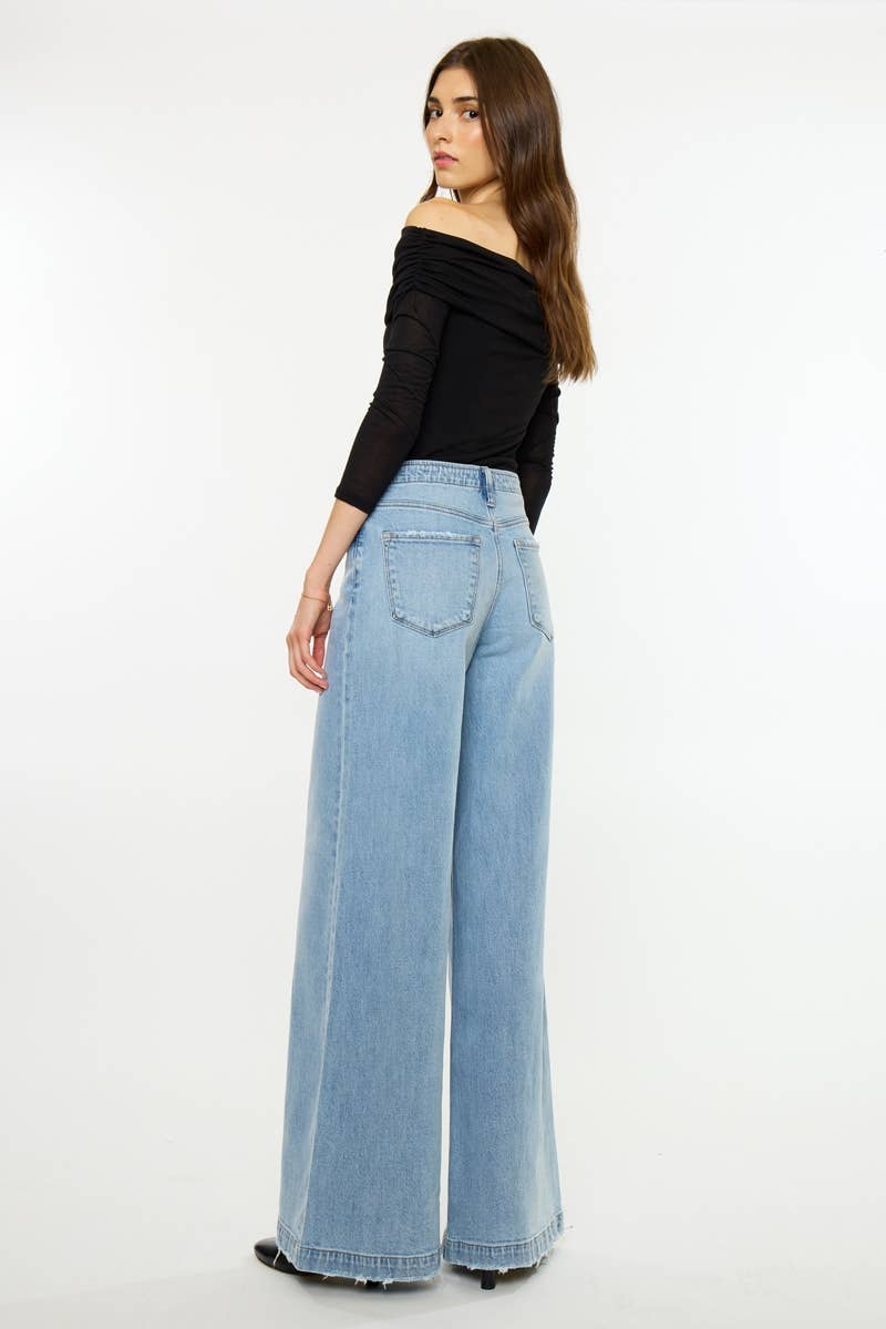 (PRE-ORDER) HIGH RISE SUPER WIDE TROUSER MEDIUM LIGHT