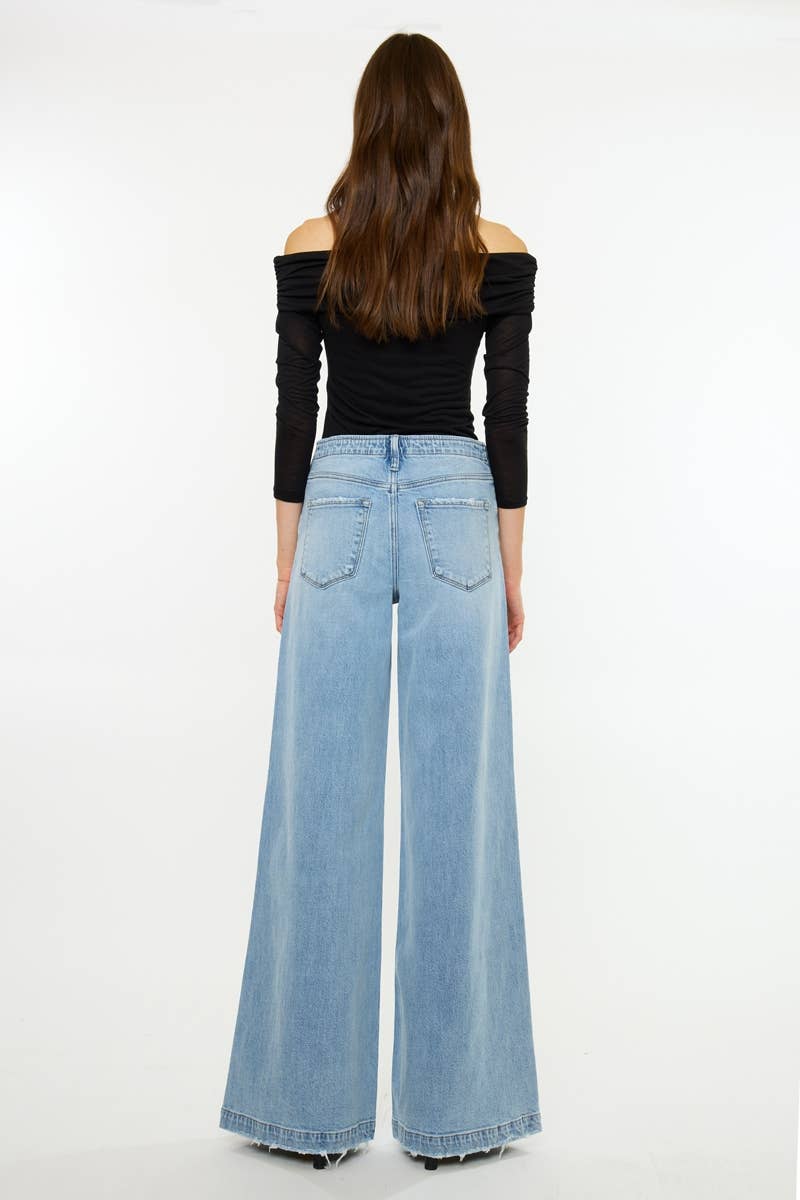 (PRE-ORDER) HIGH RISE SUPER WIDE TROUSER MEDIUM LIGHT