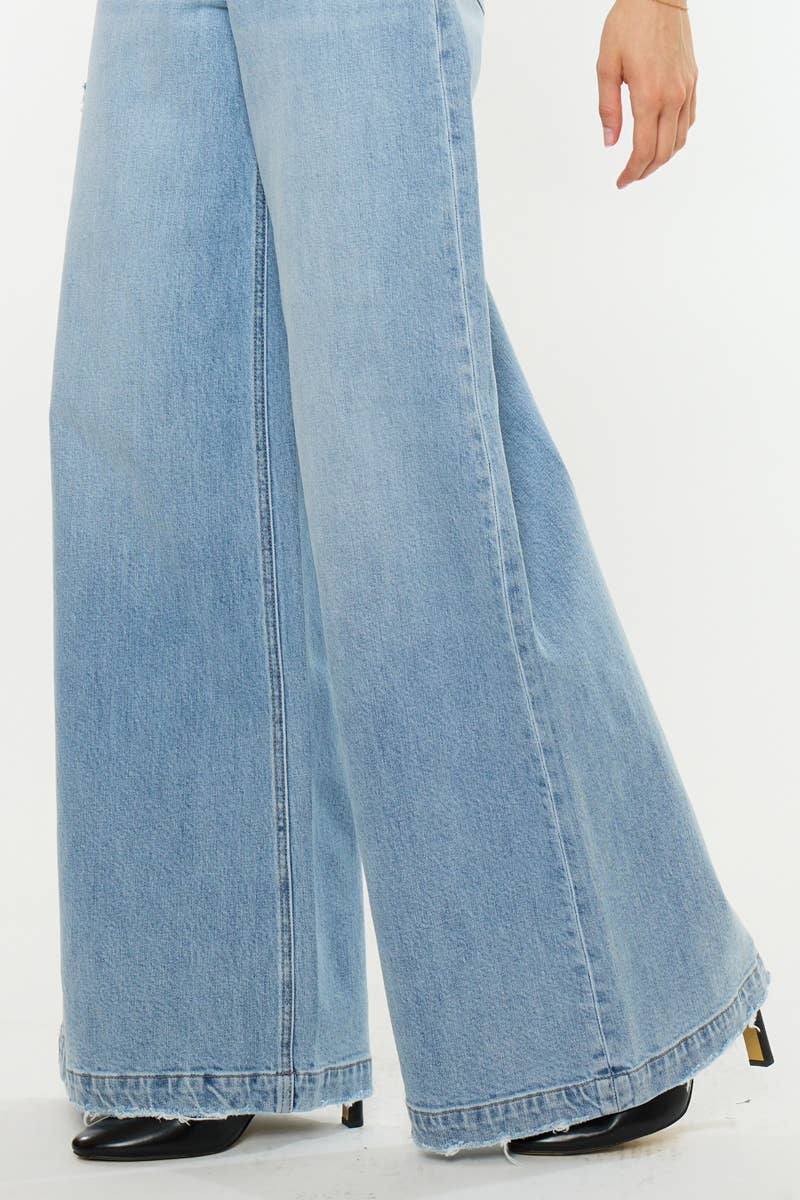 (PRE-ORDER) HIGH RISE SUPER WIDE TROUSER MEDIUM LIGHT