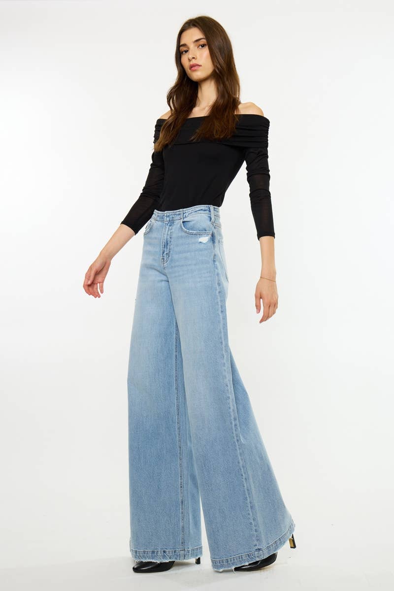 (PRE-ORDER) HIGH RISE SUPER WIDE TROUSER MEDIUM LIGHT